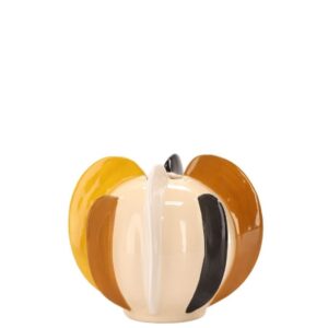Alternative view of Vase grès Remo Noir Jaune L Athezza